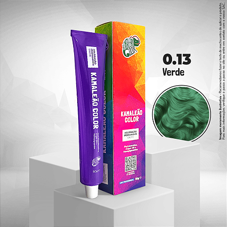 Coloração Intensificador Verde 0.13 50g - Kamaleão Color
