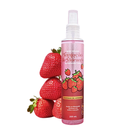 Body Splash de Morango 200ml - Kamaleão Color