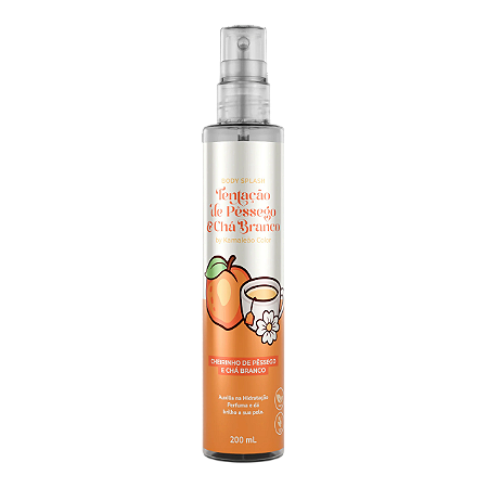 Body Splash de Pêssego e Chá Branco 200ml - Kamaleão Color