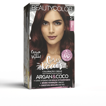 Coloração Kit 5.5 Castanho Acaju - Beauty Color