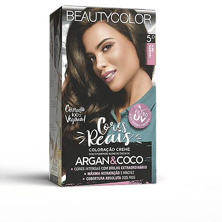 Coloração Kit 5.0 Castanho Claro - Beauty Color