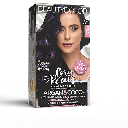 Coloração Kit 3.66 Castanho Púrpura - Beauty Color