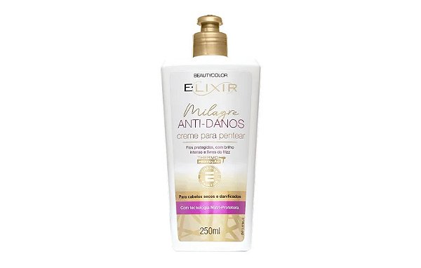 Creme de Pentear Milagre Anti-Danos Elixir 250ml - Beauty Color