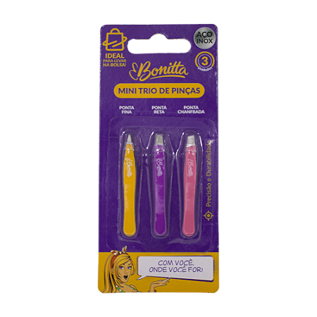 Mini Trio de Pinças 901BT - Bonitta