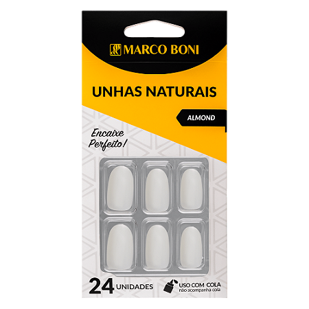 Unhas Postiças Almond Natural 9739 - Marco Boni