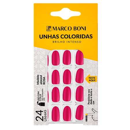 Unhas Postiças Almond Rosa 9725 - Marco Boni
