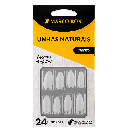 Unhas Postiças Naturais Stiletto 9717 - Marco Boni