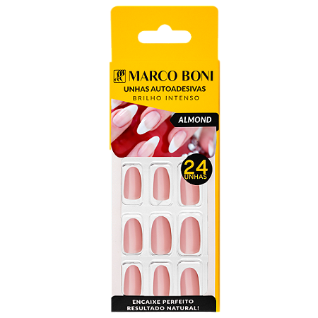 Unhas Autoadesivas Almond Nude 1958 - Marco Boni