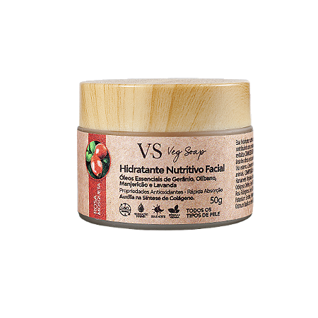 Hidratante Facial Nutritivo Rosa Mosqueta e Ativos 50G