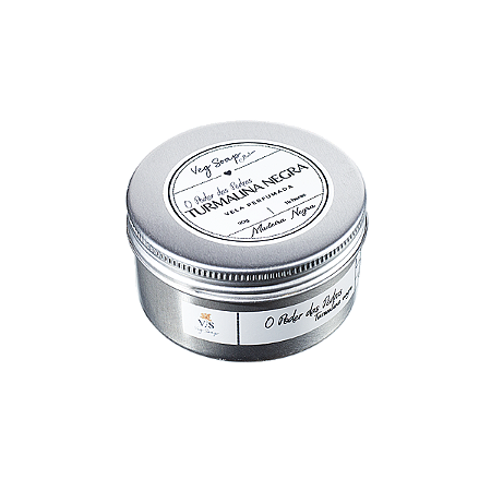 Vela Perfumada Aluminio Turmalina Negra-Madeira Negra 90g
