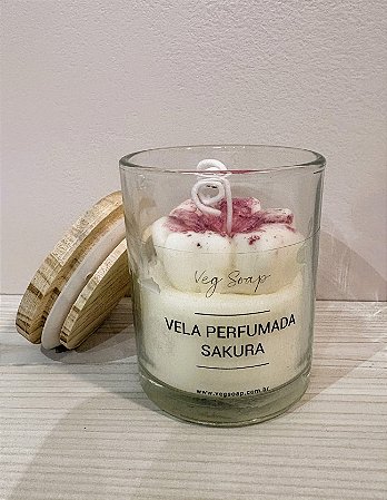 Vela Perfumada Sakura Flor de Cerejeira 80g