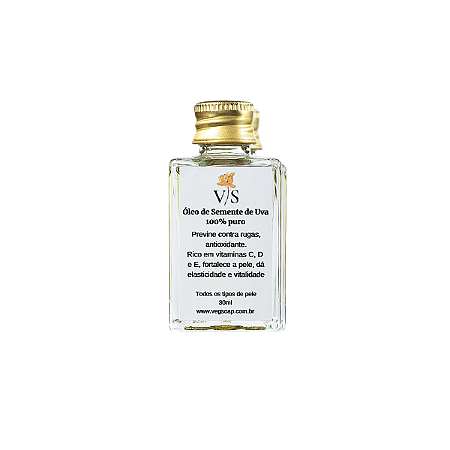 Óleo Vegetal Semente de Uva 30ml