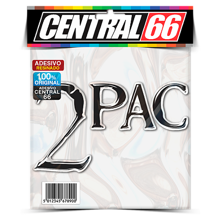 Adesivo Resinado Banda - Two pac Logo 2pac