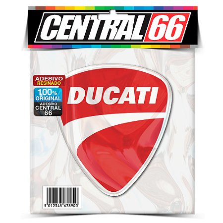 Adesivo Resinado Ducati Logo 5cm - Vermelho