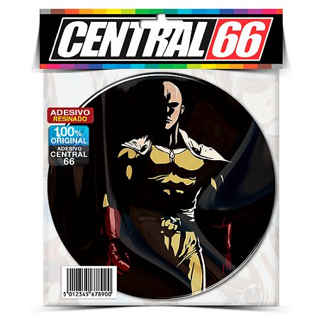 Adesivo Resinado Redondo One Man Ounch - Mão vermelha na sombra