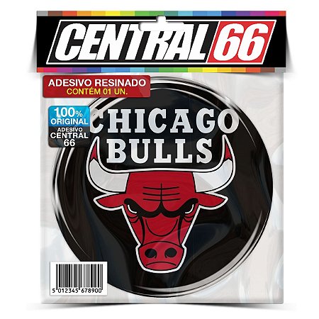 Adesivo Resinado Redondo Time - Chicago Bulls