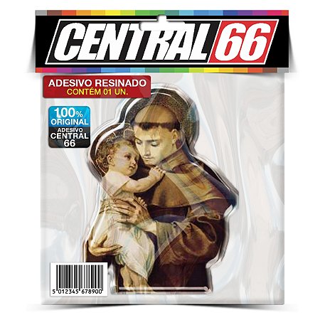 Adesivo Resinado Religião - Santo Antônio Segurando