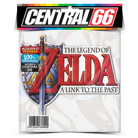 Adesivo Resinado Zelda - Logo escrita vermelha
