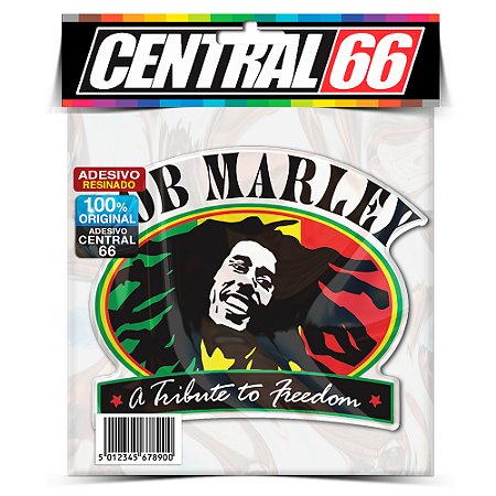 Adesivo Resinado Bob Marley Tribute