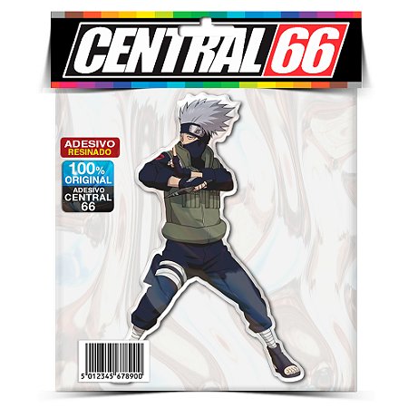 Adesivo Resinado Desenho Naruto - Kakashi Cabelo Prata - Central 66