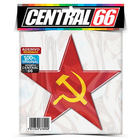 Adesivo Resinado Estrela Comunismo