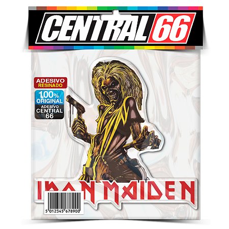 Adesivo Resinado Iron Maiden - Eddie (Com Escrito em baixo)
