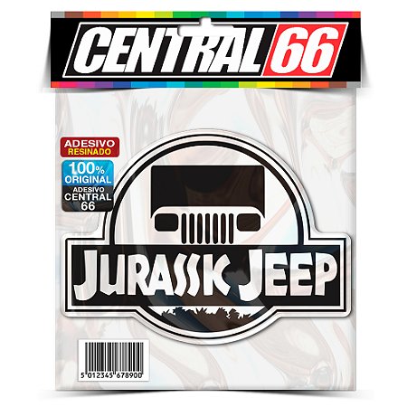 Adesivo Resinado Jeep Jurassic Partk