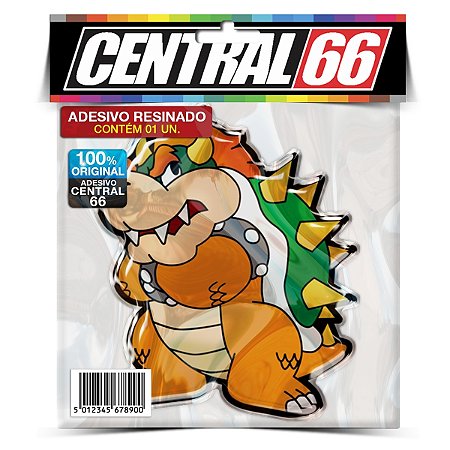 Adesivo Resinado Jogo Super Mario Bross - Bowser braço cruzado (DESENHO)