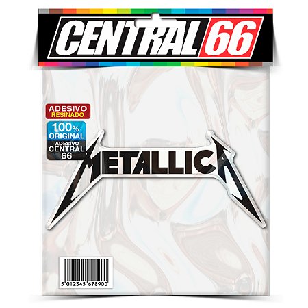 Adesivo Resinado Musica Metallica - Logo Escrito