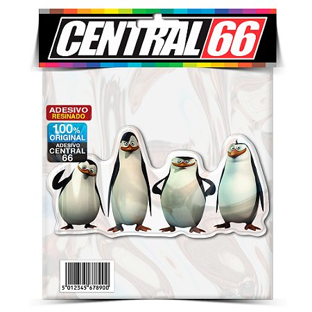 Adesivo Resinado Pinguins De Madagascar