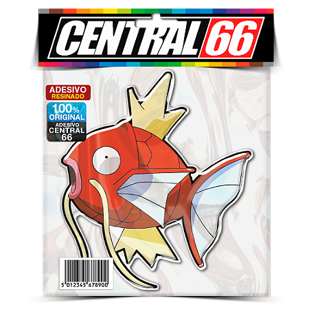 Adesivo Resinado Pokemon - Peixe