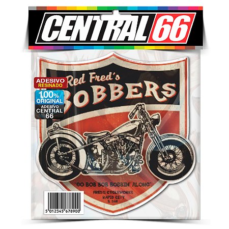 Adesivo Resinado Red Freds Bobbers Escudo