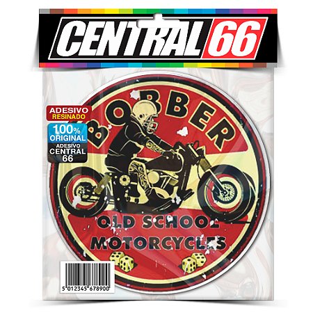 Adesivo Resinado Redondo Bobbers Old School