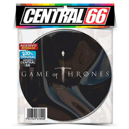 Adesivo Resinado Redondo Game of Thrones - Logo