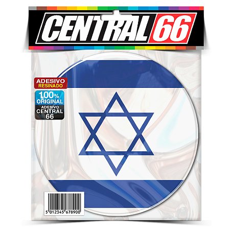 Adesivo Resinado Redondo Israel Davi