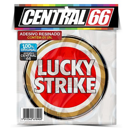 Adesivo Resinado Redondo Luckstrike