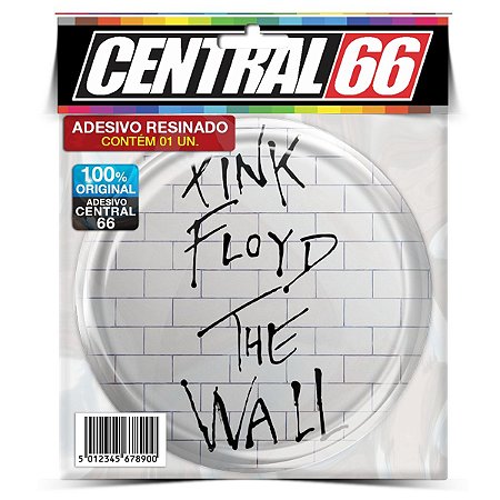 Adesivo Resinado Redondo Pink Floyd - Parede Wall