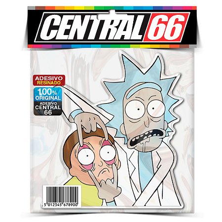 Adesivo Resinado Rick e Morty - Juntos Olho