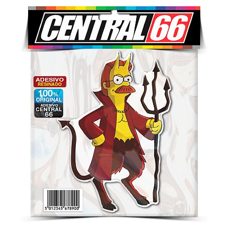 Adesivo Resinado Simpsons - Demonio