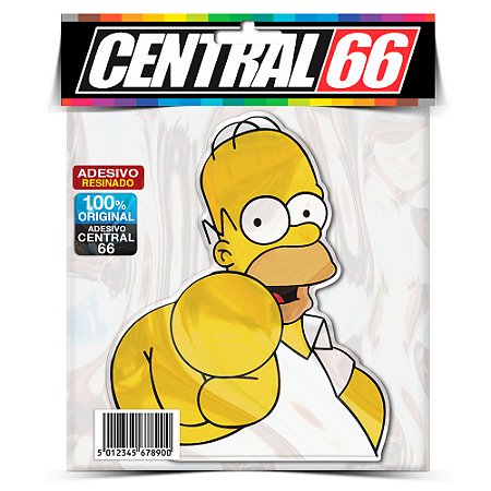 Adesivo Resinado Simpsons - Homer Apontando