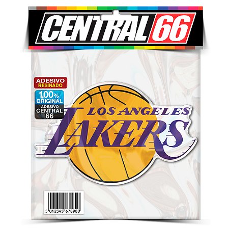Adesivo Resinado Time - Lakers Amarelo