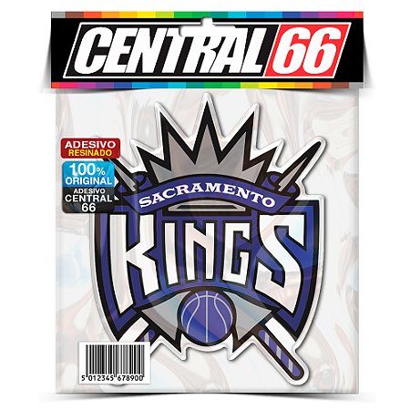Adesivo Resinado Time - Sacramento Kings Roxo