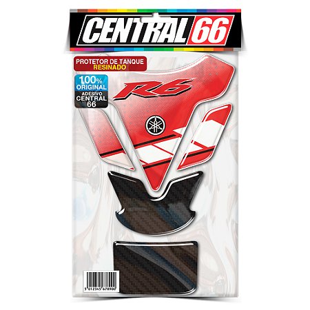 Tankpad Yamaha R6 M1 - Vermelho Adesivo Protetor Resinado