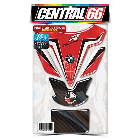Tankpad BMW S1000R M1 - Vermelho Adesivo Protetor Resinado