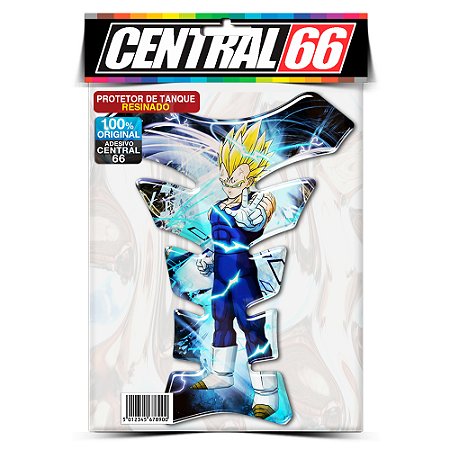 Tankpad Universal M2 Dragon Ball - Vegeta Raios Azul Adesivo Protetor Resinado