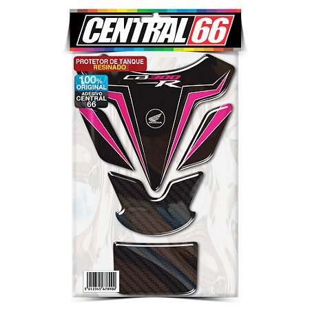 Tankpad Honda CB 300R M1 - Preto/Rosa Adesivo Protetor Resinado