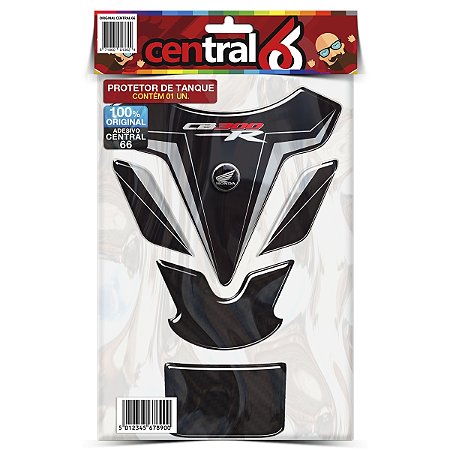 Tankpad Honda CB 300R M1 - Preto/Prata Adesivo Protetor Resinado