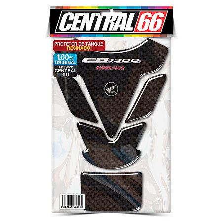 Tankpad Honda CB 1300 M1 - Carbono Preto Total Adesivo Protetor Resinado