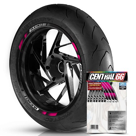 Adesivo Friso de Roda M2 Bueno Rosa Filete Refletivo
