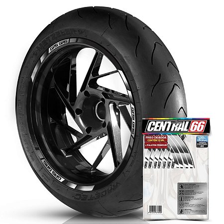 Adesivo Friso de Roda M2 Gas Gas Prata Filete Refletivo